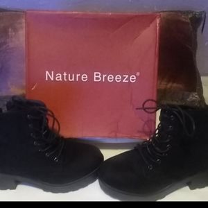 Nature Breeze Platform Combat Boots